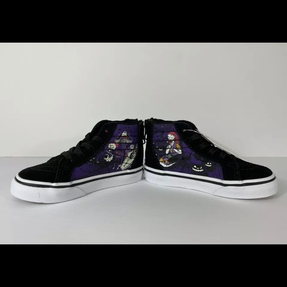 Nightmare Before Christmas Disney Vans 4.5T Hi Zip Toddler Size Boys/Girls - Picture 1 of 6